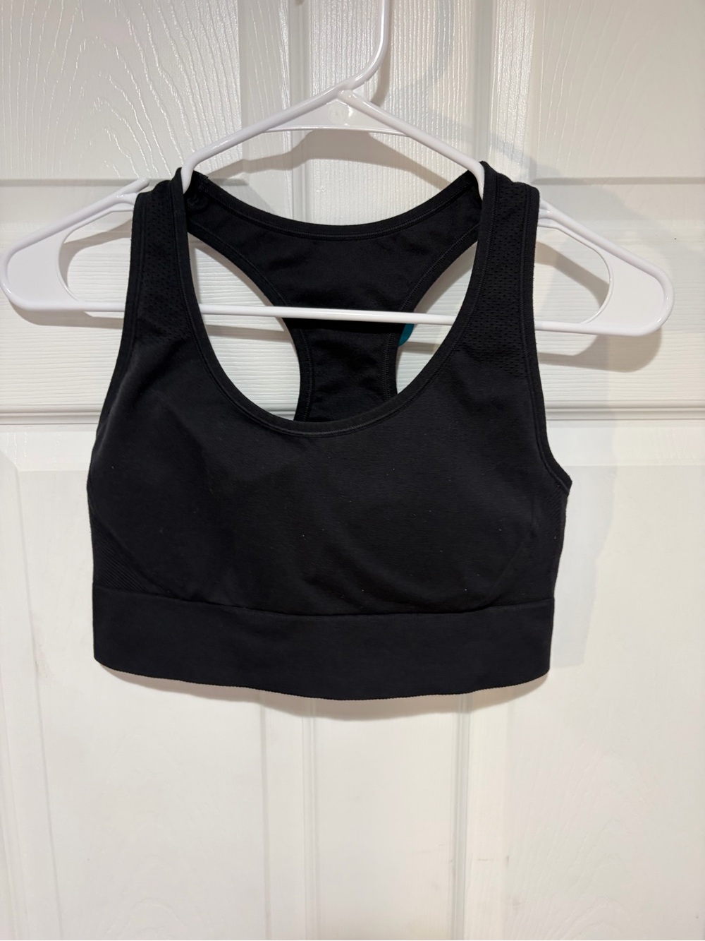 ALL IN MOTION Black Racerback Sports Bra - Supportive Wide Band